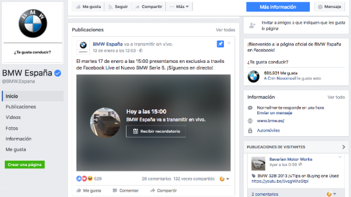 Presentación en directo del nuevo BMW Serie 5